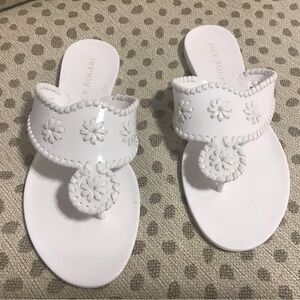 Jack Rogers Women's White jelly Sandals size 7